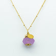 (Wholesale) Amethyst Zodiac Birthstone Necklace (February)