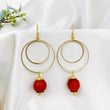 (Wholesale) Whirlpool earring - Red