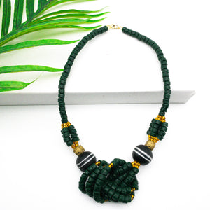 (Wholesale) 'Knot Your Average' necklace - Green