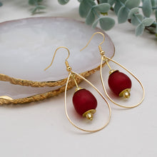 Load image into Gallery viewer, (Wholesale) Teardrop earring - Red
