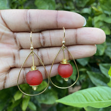 Load image into Gallery viewer, (Wholesale) Teardrop earring - Red
