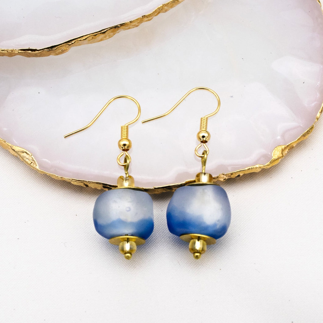 (Wholesale) Swing earring - Sky Blue