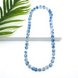 (Wholesale) Long single strand necklace - Sky Blue Swirl (pre-order)